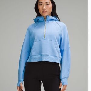 Lululemon Lunar New Year Half Zip Hoodie Scuba in Aero Blue